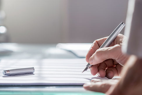 Document with Pen